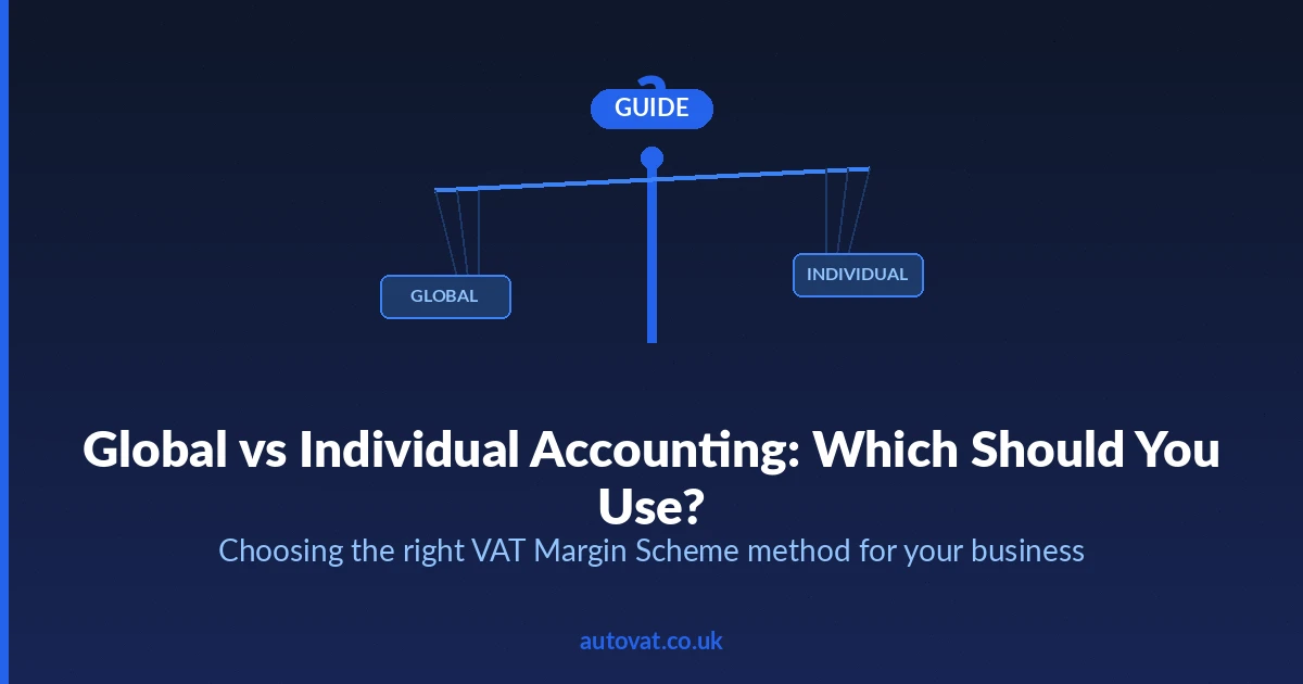 Global vs Individual Accounting under the VAT Margin Scheme